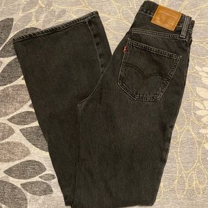 Levi’s Premium 70’s High Flare Black Jeans